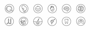 Tıbbi ve sağlık hizmetlerinin simgesi. Daire içinde