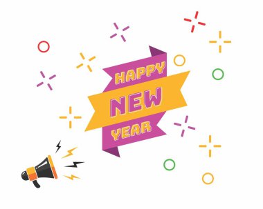 Mutlu Yeni Yıl Vektör İllüstrasyonları