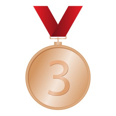 Üçüncü sıra vektör görüntüsü için bronz madalya