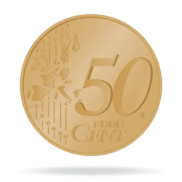 50 sent para vektör resmi