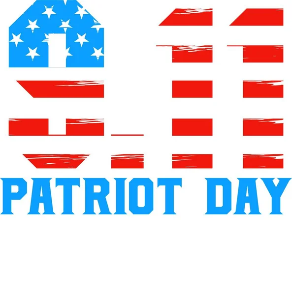 911 Patriot Day Never Forget — Stock Vector