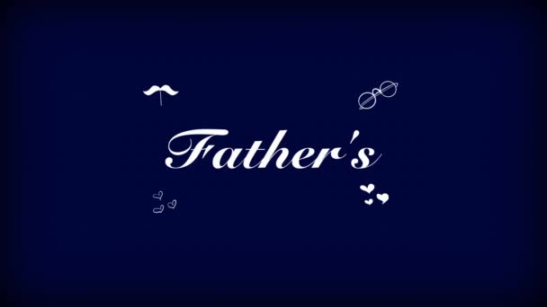 Gelukkige Vaderdag Video — Stockvideo