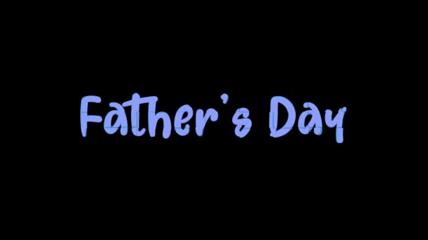 Glücklicher Vatertag Video — Stockvideo