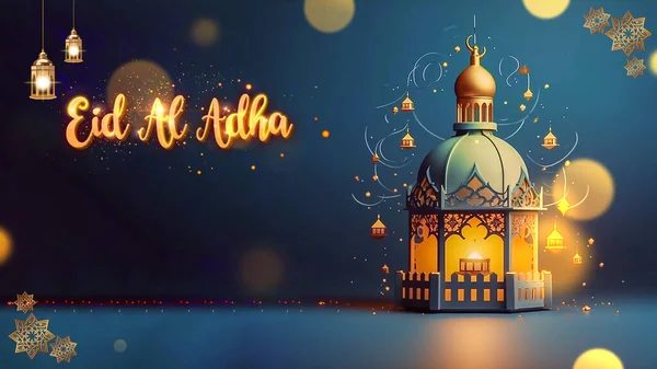 Krásný Ramadán Přání Design Tradičním Islámským Pozadím — Stock fotografie