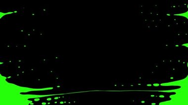 duman veya su patlamasının video geçişi, alfa kanal yeşil ekran