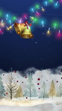 Mutlu noel arkaplanının 3 boyutlu canlandırması