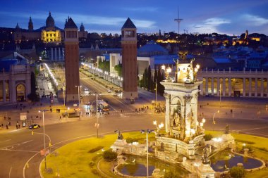 Barcelona 'daki Plaza de Espana 