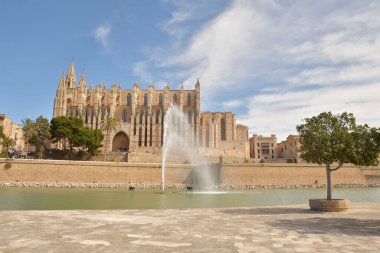 Mallorca, İspanya Palma şehrinin katedrali. 