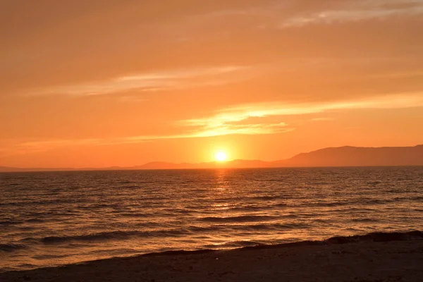 stock image sunset view in the city of palma de mallorca