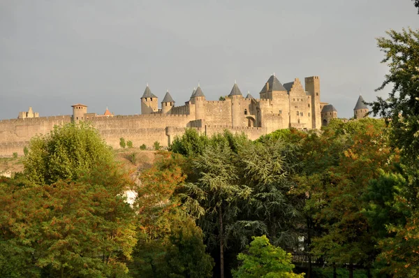 カルカソンヌ フランスの歴史的要塞都市 — ストック写真