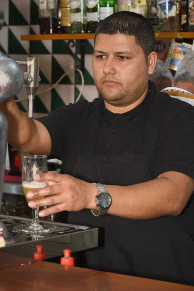 Camarero Prepara Cóctel —  Fotos de Stock