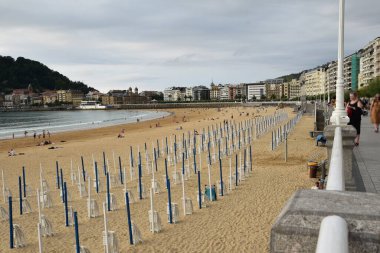 san sebastian, İspanya la concha Beach'te görünümünü