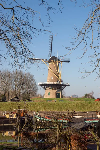 Mulino Grani Hoop Gorinchem Nei Paesi Bassi — Foto Stock