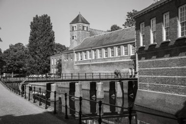 Breda, Hollanda - 06 16 2023: Breda Kalesi, Kraliyet Askeri Akademisi