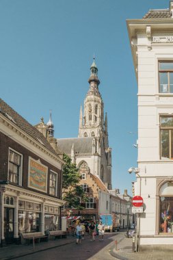 Breda, Hollanda - 06 16 2023: Breda şehrinin manzarası