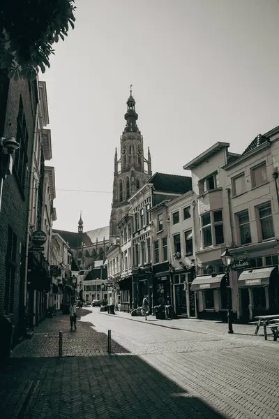 stock image Breda, The Netherlands - 06 16 2023: Street view of the city of Breda