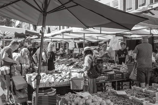 Breda Holandia 2023 Street View Large Weekly Market Breda — Zdjęcie stockowe