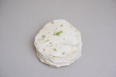 Yukarıdan çekilen Cassava krakerleri