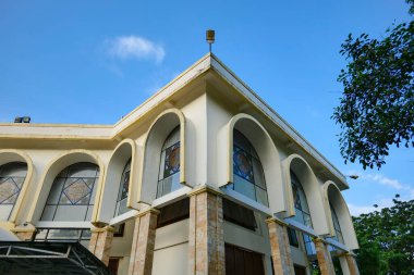 Padang, Endonezya 'daki güzel bir cami binası, manzara fotoğrafı.