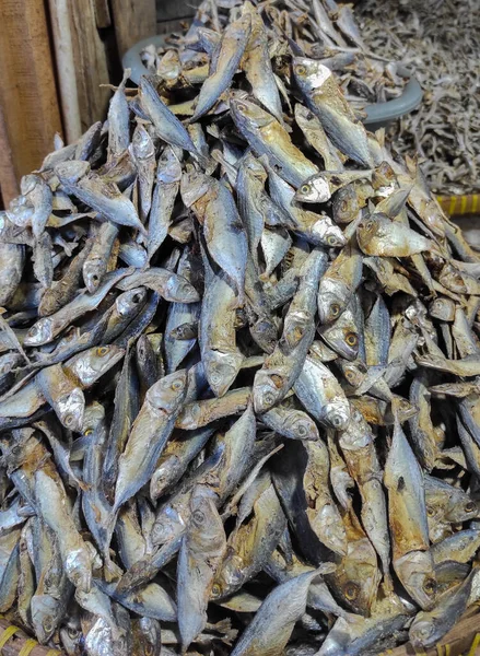 Pescado Salado Seco Mercado — Foto de Stock