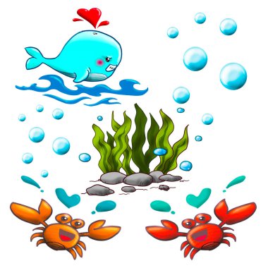 Deniz Yazı Yunus Dalgaları Baloncuğu