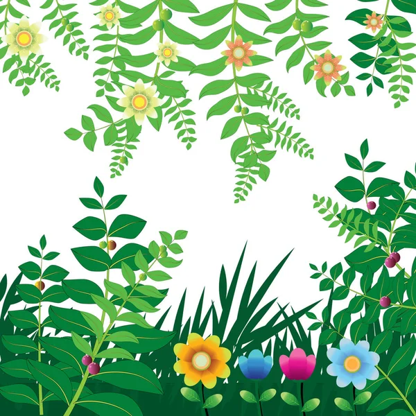 Tło Liść Kwiat Obraz Zielony — Zdjęcie stockowe