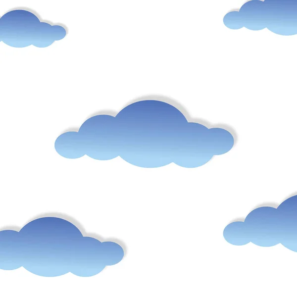 Clouds Sky Blue Bubble Cute Set Art Nature Pattern — Stock Photo, Image