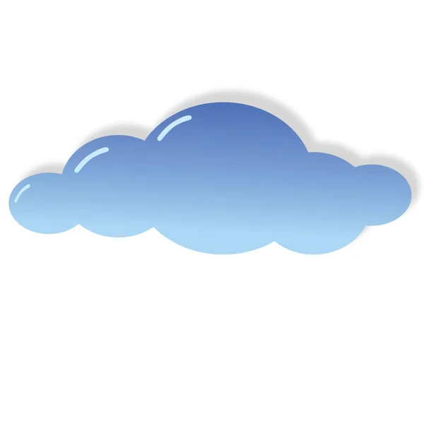 Σύννεφο Ουρανό Διάνυσμα Σύννεφο Εικονίδιο Καιρού Κινούμενα Σχέδια Εικόνα Αρχείου