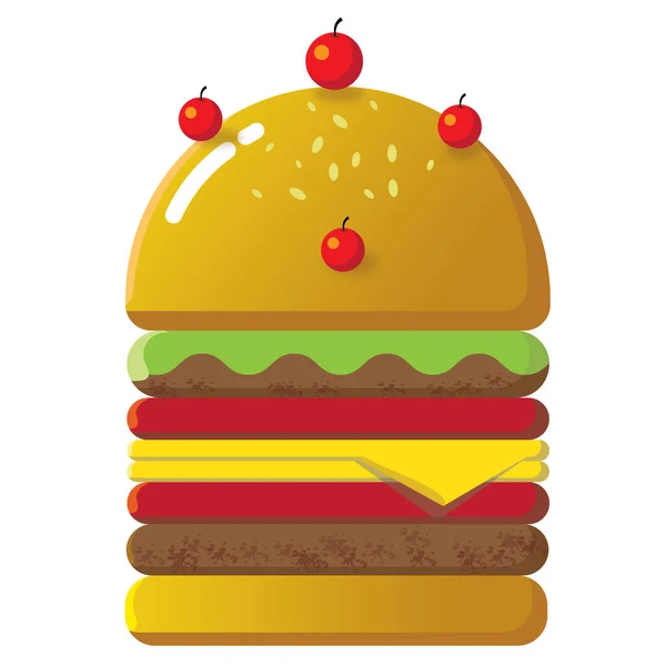 Hamburger Yemek Fast — Stok fotoğraf