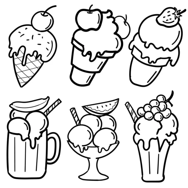 Ice Cream Soft Cold Cone Ice Cream — Stock Photo, Image