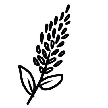 Dekoratif tasarım farklı çizilmiş eko zarafet