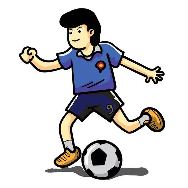 Sport Fotboll Mål Kick Play — Stockfoto