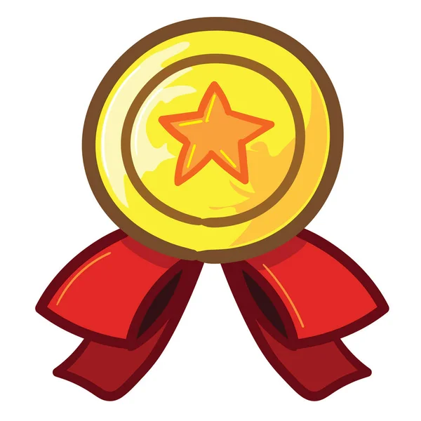Cupwin Medaile Trofej Nejlepší Žlutý Pohár Ocenění Zlatá Hra — Stock fotografie