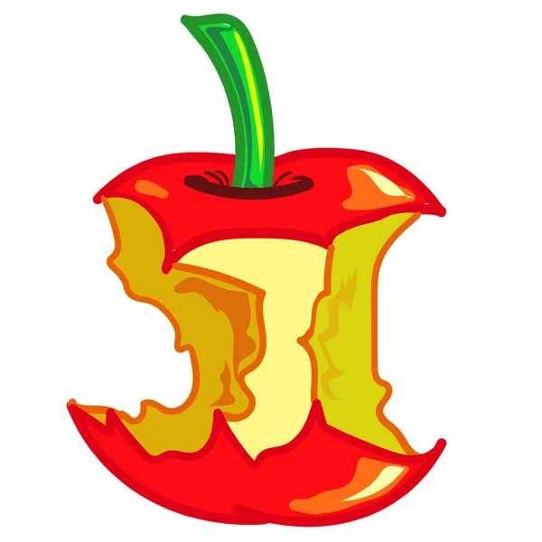 Jabłko Martwe Jeść Czerwony Pomysł Zdrowia Świeże — Zdjęcie stockowe