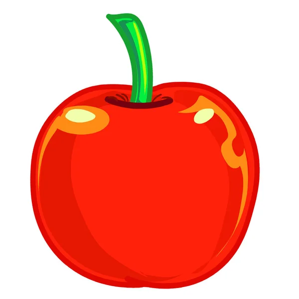 苹果死了吃红色的健康理念新鲜 — 图库照片