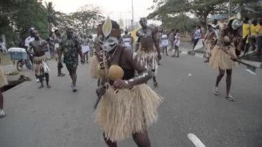 4 Aralık 2022, Calabar Nehri, Nijerya: Calabar karnaval festivali, Afrika 'nın en büyük sokak partisi ve Nijerya' nın en kültürel ve Nijerya 'nın dünyanın dört bir yanından gelen Nijerya ve turistler için bir numaralı turizm merkezi oldu.