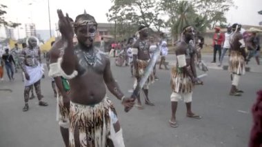 4 Aralık 2022, Calabar Nehri, Nijerya: Calabar karnaval festivali, Afrika 'nın en büyük sokak partisi ve Nijerya' nın en kültürel ve Nijerya 'nın dünyanın dört bir yanından gelen Nijerya ve turistler için bir numaralı turizm merkezi oldu.