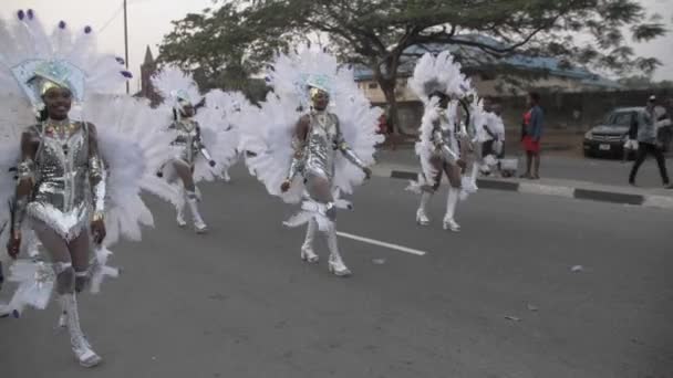 Грудня 2022 Року Калабар Нігерія Фестиваль Карнавалу Калабар Відзначений Найбільшою — стокове відео