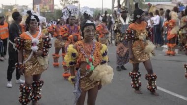 4 Aralık 2022, Calabar Nehri, Nijerya: Calabar karnaval festivali, Afrika 'nın en büyük sokak partisi ve Nijerya' nın en kültürel ve Nijerya 'nın dünyanın dört bir yanından gelen Nijerya ve turistler için bir numaralı turizm merkezi oldu.