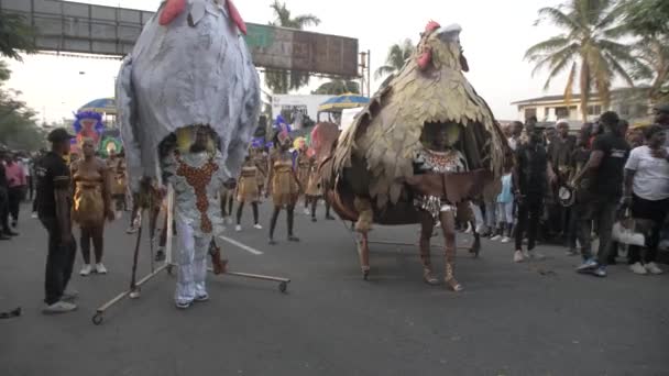 Δεκεμβρίου 2022 Calabar Διασχίζουν Τον Ποταμό Νιγηρία Calabar Καρναβάλι Φεστιβάλ — Αρχείο Βίντεο