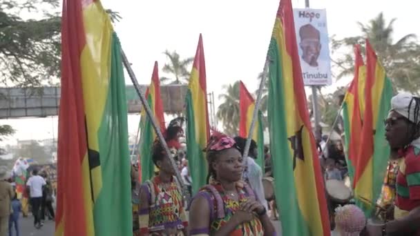 Δεκεμβρίου 2022 Calabar Διασχίζουν Τον Ποταμό Νιγηρία Calabar Καρναβάλι Φεστιβάλ — Αρχείο Βίντεο