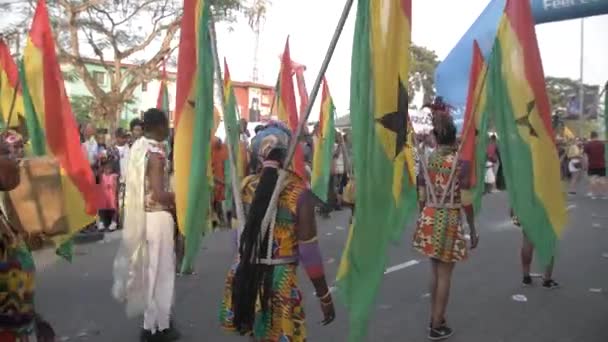 Dec 2022 Calabar Cross River Nigeria Calabar Carnaval Festival Getagd — Stockvideo