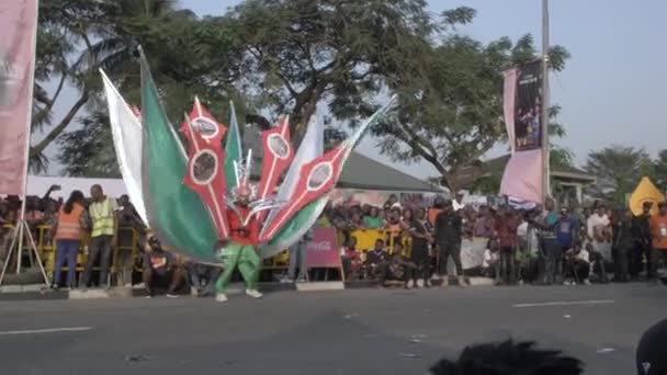 2022 December Calabar Cross River Nigéria Calabar Karnevál Fesztivál Tagged — Stock videók