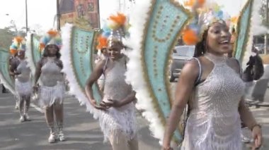 4 Aralık 2022, Calabar Nehri, Nijerya: Calabar karnaval festivali, Afrika 'nın en büyük sokak partisi ve Nijerya' nın en kültürel ve Nijerya 'nın dünyanın dört bir yanından gelen Nijerya ve turistler için bir numaralı turizm merkezi oldu.