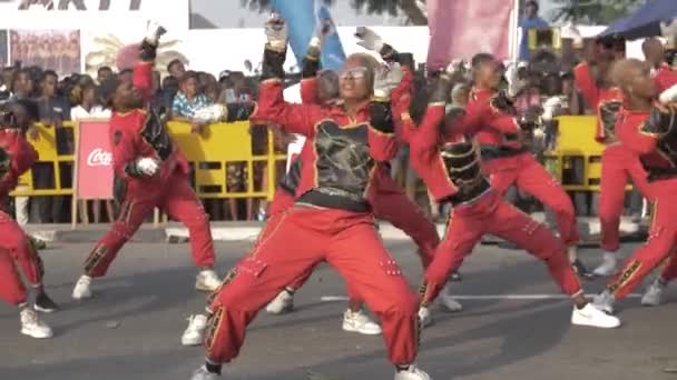 Prosince 2022 Calabar Cross River Nigérie Calabar Karneval Festival Označené — Stock video