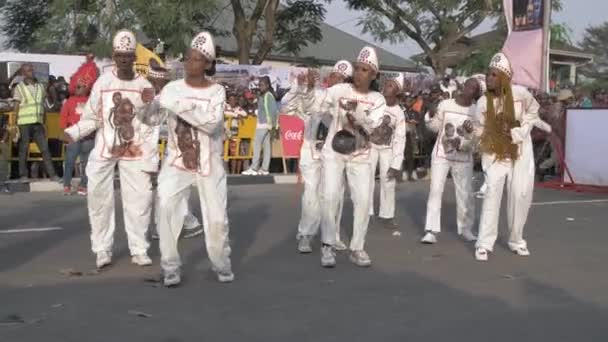 4Th Dec 2022 Calabar Cross River Nigeria Festival Carnaval Calabar — Vídeo de stock
