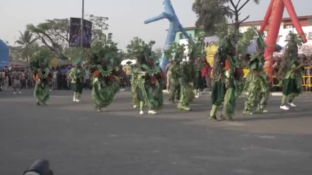 Dec 2022 Calabar Cross Flod Nigeria Calabar Karneval Festival Mærkede – Stock-video
