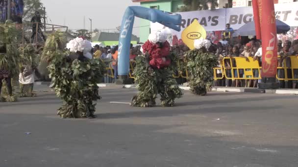 4Th Dec 2022 Calabar Cross River Nigeria Festival Carnaval Calabar — Vídeo de stock