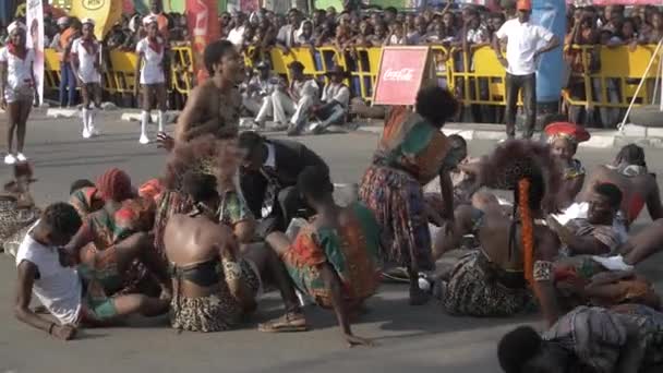 4Th Dec 2022 Calabar Cross River Nigeria Calabar Carnival Festival — Stock Video