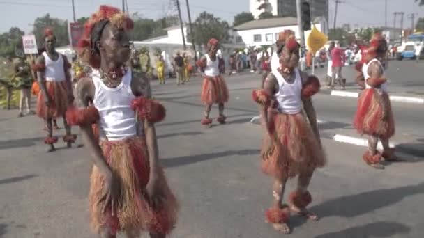 4Th Dec 2022 Calabar Cross River Nigeria Festival Carnaval Calabar — Vídeos de Stock